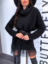 ELYNDI extended wool sweater - BLACK PRE-ORDER